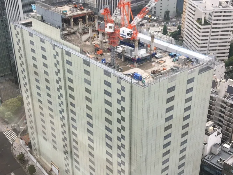 港区赤坂2丁目国際赤坂ビル（上屋）解体工事